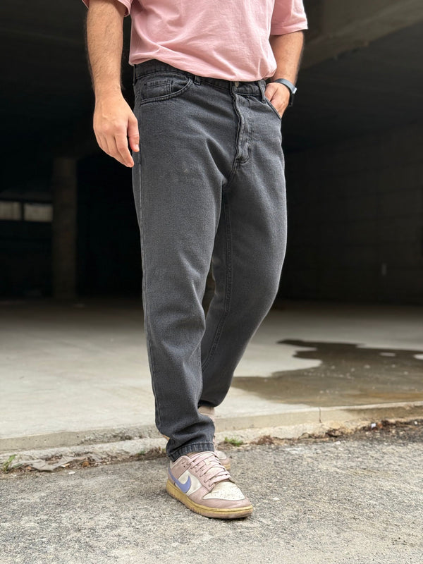 JEANS CARROT GREY