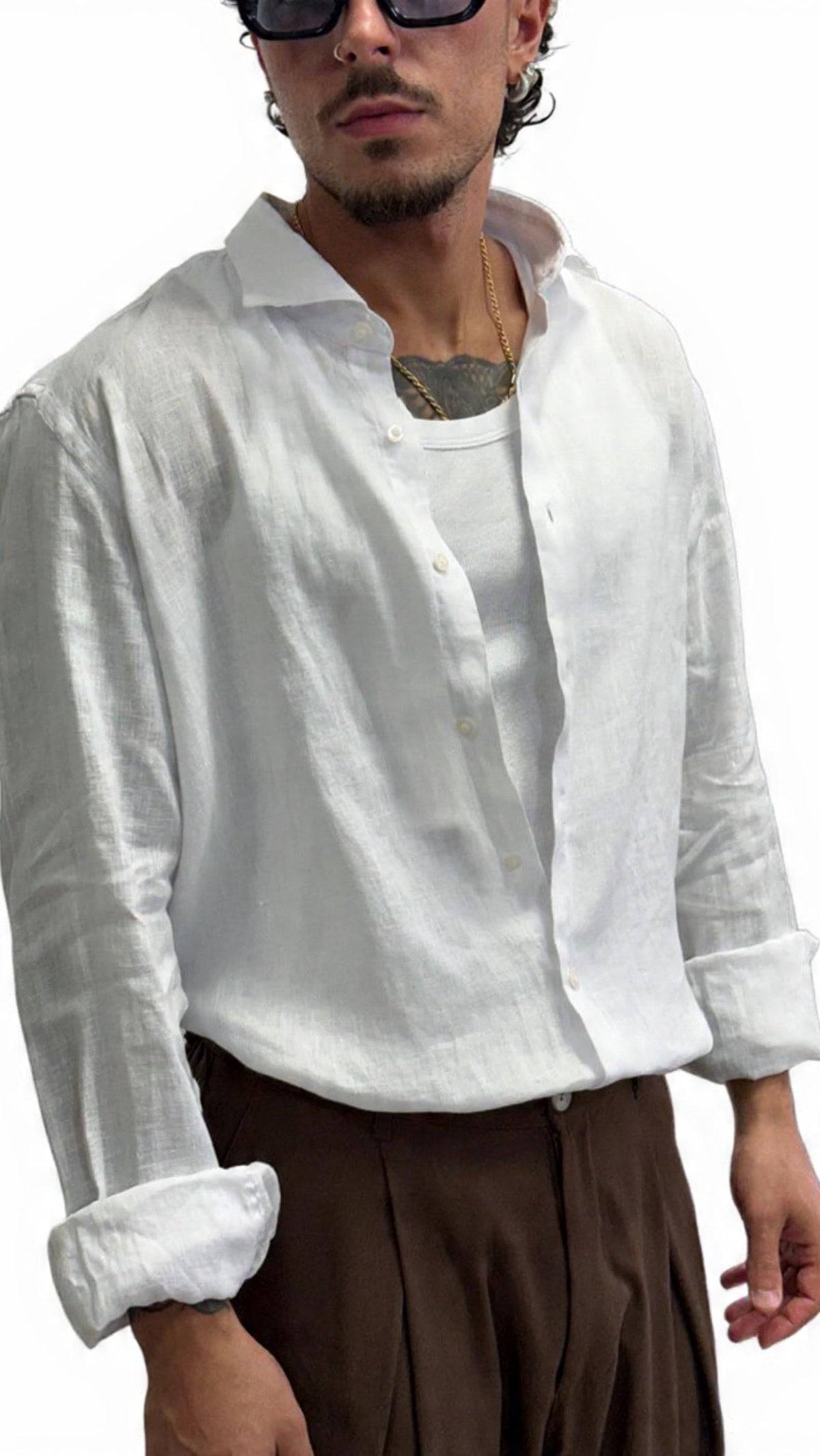 CAMICIA PURO LINO OVER