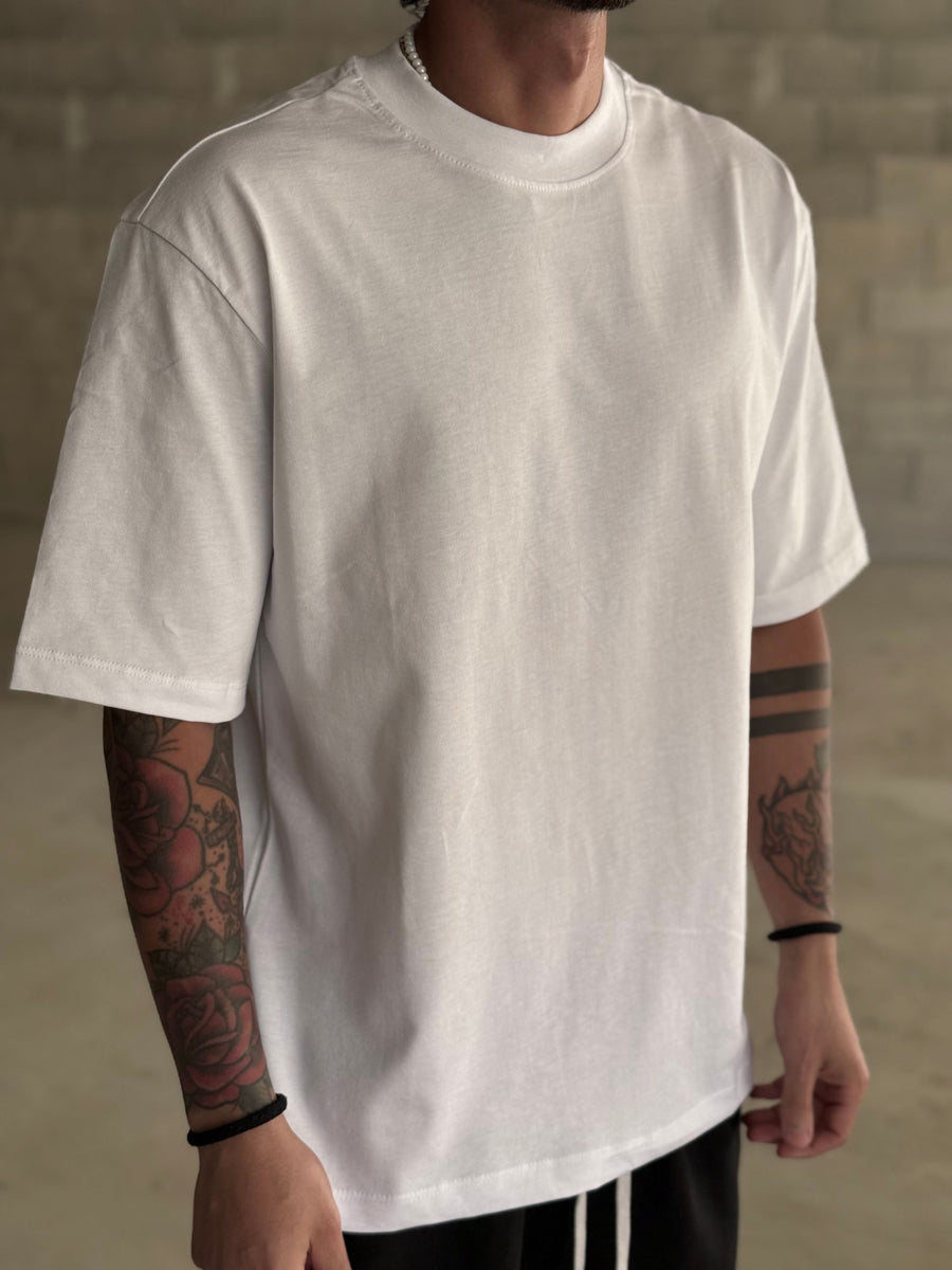 T-SHIRT COLLO ALTO 200GR