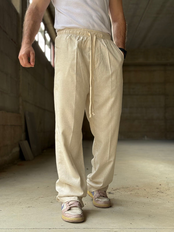 PANTALACCIO IN LINO BAGGY